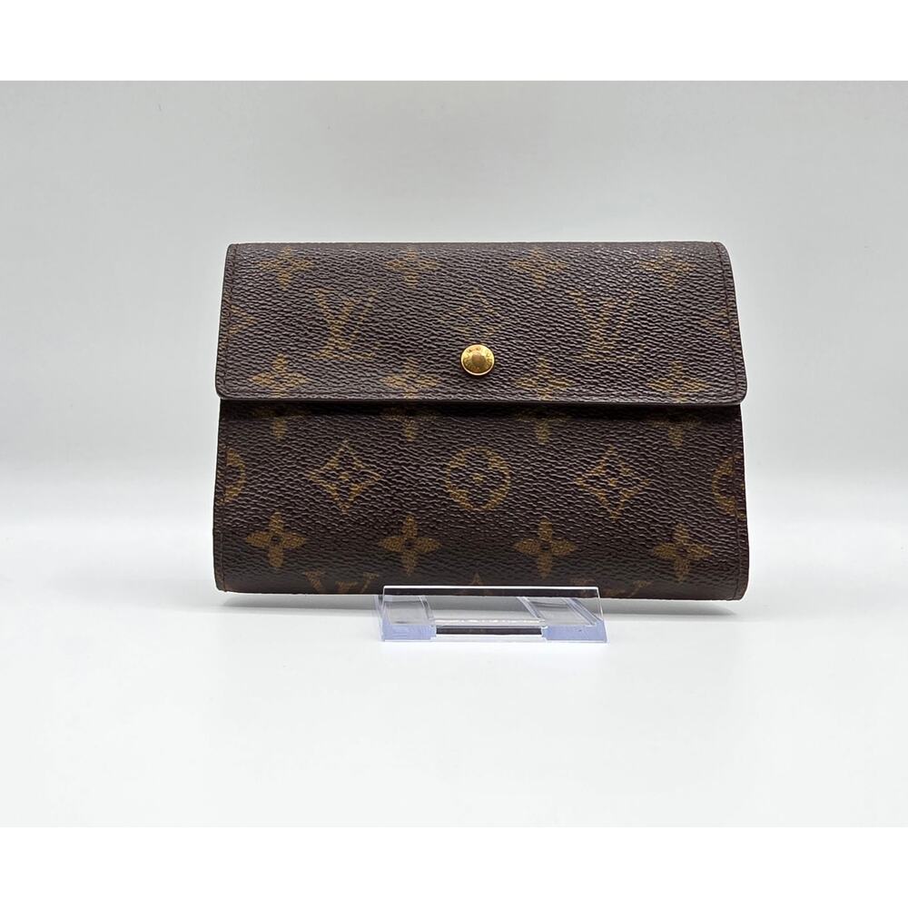 Louis Vuitton Monogram Porte Tresor International Wallet w/ ID Insert Brown LV